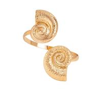 Adjustable Geometric Starfish Cuff Bracelet for Women, Trendy Metal Arm Jewelry for Everyday Wear & Party Accessories, Edgy Punk-Style