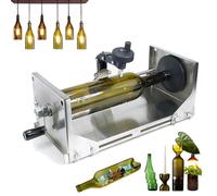 Adjustable Glass Bottle Cutter Kit, Rotating Blade for Round & Square Bottles, DIY Wine Beer Bottle Cutting Tool for Glasses, Vases & Candle Holders