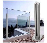 Adjustable Glass Railing System for Balcony & Terrace - Stylish Glass Panel Support Kit - Stair il Solution with Clips - Elegant Balustrade Design
