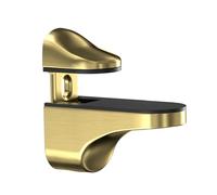 Adjustable Glass Shelf Brackets Metal Clamp Wall Mounted Glass Multifunction Shelf Mounting Rack for Bathroom Office Accessories