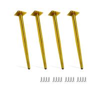 Adjustable Gold Metal Furniture Legs 4PCS 55cm for Sofa Cabinet Chair Dresser Bed Modern Home Decor & Stylish Support