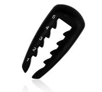 Adjustable Golf Tee Height Tool, 5 Settings Adjuster Lightweight Plastic Precision Golf Tee Holder Accessories Height Setter Ball Marker Practical Training Companion for Consistent Swings(Black)