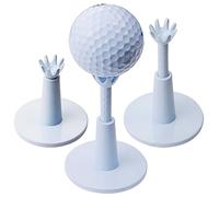 Adjustable Golf Tees - Essential Accessories for Men, Unbreakable & Durable - No Need to Repeatedly Pick Up (3 Pack White)