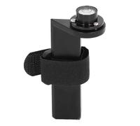 Adjustable Grade Rod Level, Aluminum Pole Bubble Level with Horizontal Bubble, for Round and Square Poles 1-1.25in Diameter, Portable Leveling Tool with Protective Cover and Strap