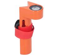 Adjustable Grade Rod Level, Aluminum Right Angle Bubble Level for 1 to 1.25in Round and Rectangular Rods, 40 - Arcminute Sensitivity with Protective Cover