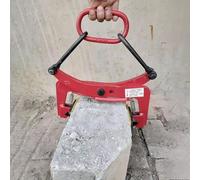 Adjustable Granite Slab Lifter Clamp-Heavy-Duty Stone Transport Tool for Road Construction, Industrial Vertical Lifting with Non-Slip Mat,One Color,Opening 6,18 cm(2.4,7.1 in)