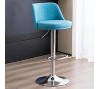 Adjustable Grey PU Leather Bar Stools Modern Counter Height Swivel Stool with Back Armless Breakfast Bar Chairs with Footrest Single Size Brown B