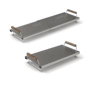 Adjustable Grill Warming Rack for Blackstone Flat Top Griddle 28 inch - Stainless Steel Warming Cooking Rack | Grates Grids Accessories for Weber and Most Flat Top/Table Top Griddle Grills
