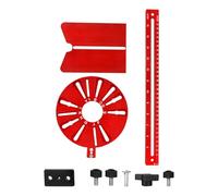 Adjustable Grinding Router Guide - Router Circles Cutting Stencils for Woodworking | Aluminium Alloy Instrument for Small and Large Circle Cuts, Multifunctional Routing Jig for