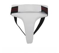 Adjustable Groin Constructed From Pu Leather Offering Extensive Coverage For Boxing Taekwondo And Mma Training In White And Black Shade(Womens S)