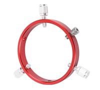 Adjustable Guiding Scope Ring for 80 to 100mm Astronomical Telescope, Aluminum Alloy Six Point Finder Guidescope Rings with M6 Screws 1/4 Inch Screw Hole, Telescope Accessories