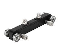 Adjustable Guitar Nut Sander, Luthier Sanding Tool for Bass and Acoustic Guitars, Aluminum Alloy Bridge Saddle Grinder with Precision Height Control for Bone Plastic Composite (Black)