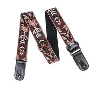 Adjustable Guitar Strap Comfortable PU Leather Ends Weave Guitar Shoulder Strap For Folk And Electric Guitar Bass