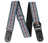 Adjustable Guitar Strap With Pick Pockets Shoulder Strap Leathers End Guitar Strap For Bass Electric & Acoustics Guitar