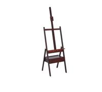 Adjustable H-Frame Wooden Easel with Storage Drawer, Portable Floor Standing Art Easel for Artists, Students (150cm Height)(B)