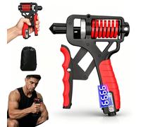 Adjustable H-Grip Hand Trainer，Red-Electronic Counting：1pc
