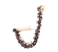 Adjustable Hair Bun Maker Cut to Size Worm Hair Donut Volumizer Wrap Around Bun Wig for Women Trimmable Styling (4 Colors)(Dark Brown)