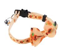 Adjustable Halloween Cat Collar with Bell Charming Bow Cats Material for Pet Fashion Parties Halloween Festivities