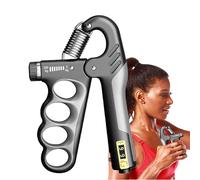Adjustable Hand Escisioner - Built-In Trainer, Steel Fitness Equipment | Daily Hand Workout at Home or Office, Counting Grip Strengthening for the Fi