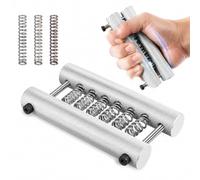 Adjustable Hand Gripper, Knurled Aluminium Grip Exerciser, 6061 Aluminium Frame, Freely Combinable Resistance, Ergonomic Handle for Strength Training