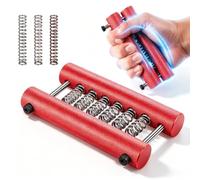 Adjustable Hand Gripper, Knurled Aluminium Grip Exerciser, 6061 Aluminium Frame, Freely Combinable Resistance, Ergonomic Handle for Strength Training