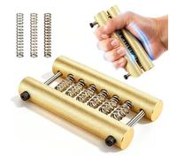 Adjustable Hand Gripper, Knurled Aluminium Grip Exerciser, 6061 Aluminium Frame, Freely Combinable Resistance, Ergonomic Handle for Strength Training