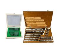Adjustable Hand Reamer 18 Pcs Set HV TO H14 Sizes 1/4inch to 1-1/2inch 6 blades