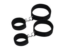 Adjustable Handcuffs & Ankle/Thigh Cuffs for SM Beginners, Diversified Sex Bondage BDSM Restraints Straps Set for Arms & Legs, Adult SM Games Sex Toys, Perfect for Couples, LGBTQ+