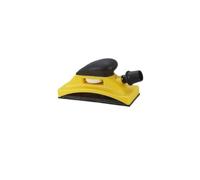 Adjustable Handheld Sanding Block with Dust Extraction, Push Plate for Dry Grinding, Ergonomic Grip for Automotive Paint Sanding, Plastic Hand Sanding Board - Yellow