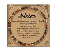 Adjustable handmade stone decoration for all ages featuring blessing cards and multiple color additions