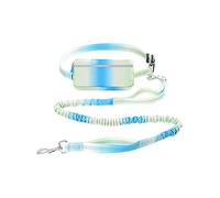 Adjustable Hands Free Waist Dog Leash, Retractable Doggy Hands Free Leashes, Waist Running Leash Reflective with Zipper Pouch for Medium Large Dog Walking Jogging Hiking Running (Green)