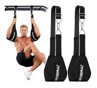Adjustable Hanging Ab Straps with Soft Padded & D-Ring for Pull Up Bar | Core & Abdominal Workout Equipment Gym Ab Slings Straps for Strength Training and Leg Raises Fitness, Arm Support, Men Women