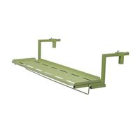 Adjustable Hanging Balcony Table - Foldable Railing Table for Outdoor Bar - Green 120x25cm - Space-Saving Balcony Fur - Ideal for Smals
