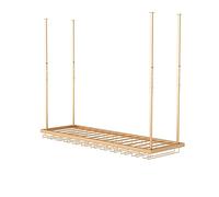 Adjustable Hanging Bar Wine Glass Rack Rustic Ceiling Glass Storage Rack for Different Types of Goblets,Gold Metal Wine Rack Ceiling Wine Glass Holder | Hanging Wine Racks | Modern Wine Bott