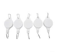 Adjustable Hanging Basket Lift Telescopic Plant Pulley Hook Retractable Flower Pot Hanger Extendable Ceiling Hook for Easy Watering White(5)