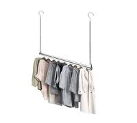 Adjustable Hanging Closet Rod, Extender Hanging Rod, Closet Hanging Organizer, Heavy Duty Closet Bar, Hanging Rod (1 Pack, Chrome)