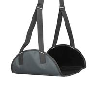 Adjustable Hanging Foot for Long Flight Train Rides Compact Foldable Design Breathable Netting Travel Accessory