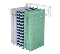 Adjustable Hanging Rack for Quilts, Blankets, Scarves & Towels - Space-Saving Fabric Shelf for Home, Studio, Laundry Room & Closet Display