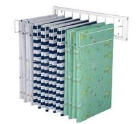 Adjustable Hanging Rack for Quilts, Blankets, Scarves & Towels - Space-Saving Fabric Shelf for Home, Studio, Laundry Room & Closet Display