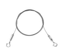 Adjustable Hanging Wire, 2m X1.5mm Stainless Steel Kit with Double Hooks , Holds 44lb/20kg, Idea for Hanging Photo Frames, Mirror, Wall Art DIY Holder