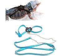 Adjustable Harness Leash for Reptile Lizard Turtle Pet Outdoor Walking Control Traction Rope for for Amphibians Small Pet (Blue)