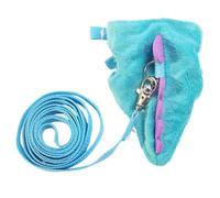 Adjustable Harness with Lead for Ferrets Small Animals Like Rabbits Ideal for Safe Walks as well as Outdoor Adventures (Blue, One Size)