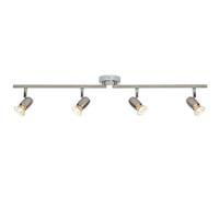 Adjustable Head Ceiling Spotlight Brushed Chrome Quad Gu10 Kitchen Bar Downlight
