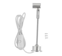 Adjustable Head Design LED Mini Spotlight Sturdy Aluminum Alloy Soft Light for Eye Protection LED Jewelry Showcase Spotlight Small Standing (Warm Light)