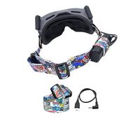 Adjustable Head Strap and Power Cable 30CM for DJI Avata Goggles 2 Glasses, Power Charging Cable and Elastic Headband for DJI Avata Pro-View Combo Goggles 2 Accessories(Not for FPV Goggles V2)