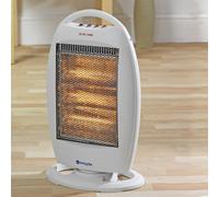 Halogen Heaters | Warmth For Home or Office | Heats Room Fast | H54xW32xD10cm | Pack of 2 | Ideal for bedrooms sparerooms, studies, garages & conservatories | White | From Easylife