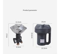 Adjustable Heat Portable Gas Heater with Electric Ignition and Foldable Base, Designed for Outdoor For Winter Activities including Camping and Fishing (D)