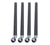 Adjustable Heavy Duty Carbon Steel Table Leg with Wheels 20 inch Height Extension for Coffee Tables Sofas and Cabinets Perfect for Custom Furniture Solutions