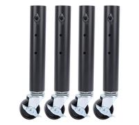 Adjustable Heavy Duty Carbon Steel Table Leg with Wheels 27cm Height Extension for Coffee Tables Sofas and Cabinets Sturdy Furniture Legs for Easy Mobility