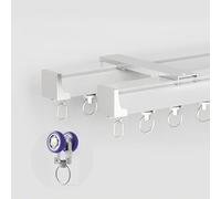Adjustable Heavy Duty Ceiling Track 70600cm Aluminum Wall/Ceiling Mount Perfect for Room Dividers Home Décor Curtains and Space Management Solutions.